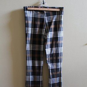 Topshop: Stretchy Bell Bottom Plaid Pants